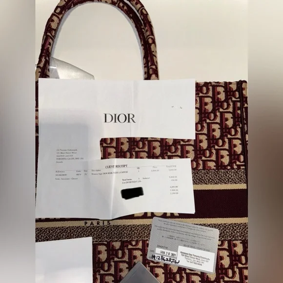 Christian Dior Burgundy bookbag Tote Bag - Picture 7 of 7